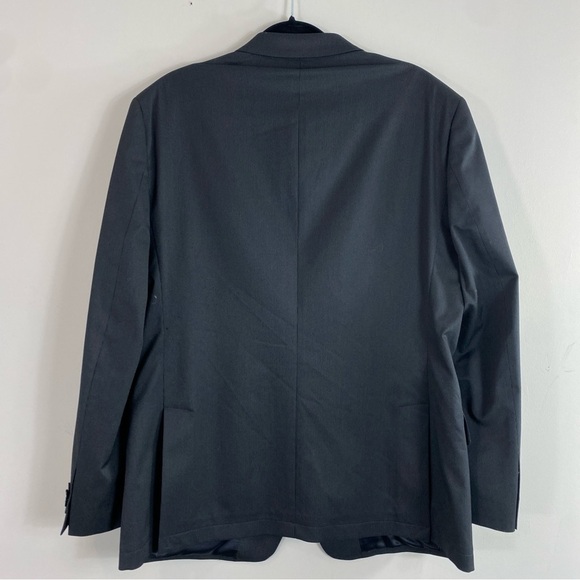 John Varvatos Men’s Gray Poly-Blend Two Button Sport Coat Suit Jacket Sz 44L - Picture 3 of 16